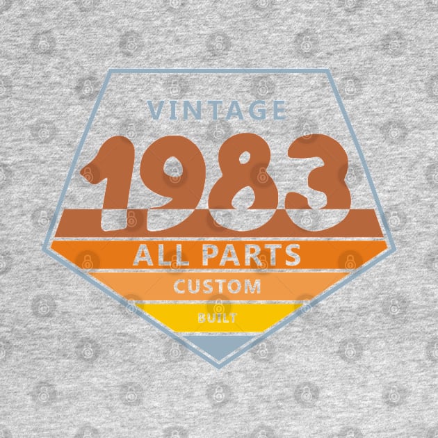 37th Birthday T-Shirt - Vintage 1983 by Reshartinc